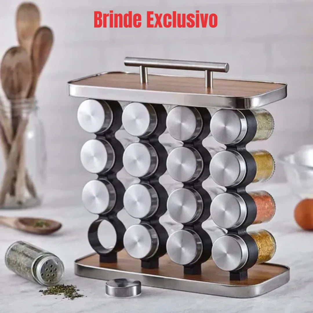 [Leve 2 Pague 1] Fritadeira Elétrica Fritto 1500w Bivolt + BRINDE: Porta Tempero Vertical 16 Potes
