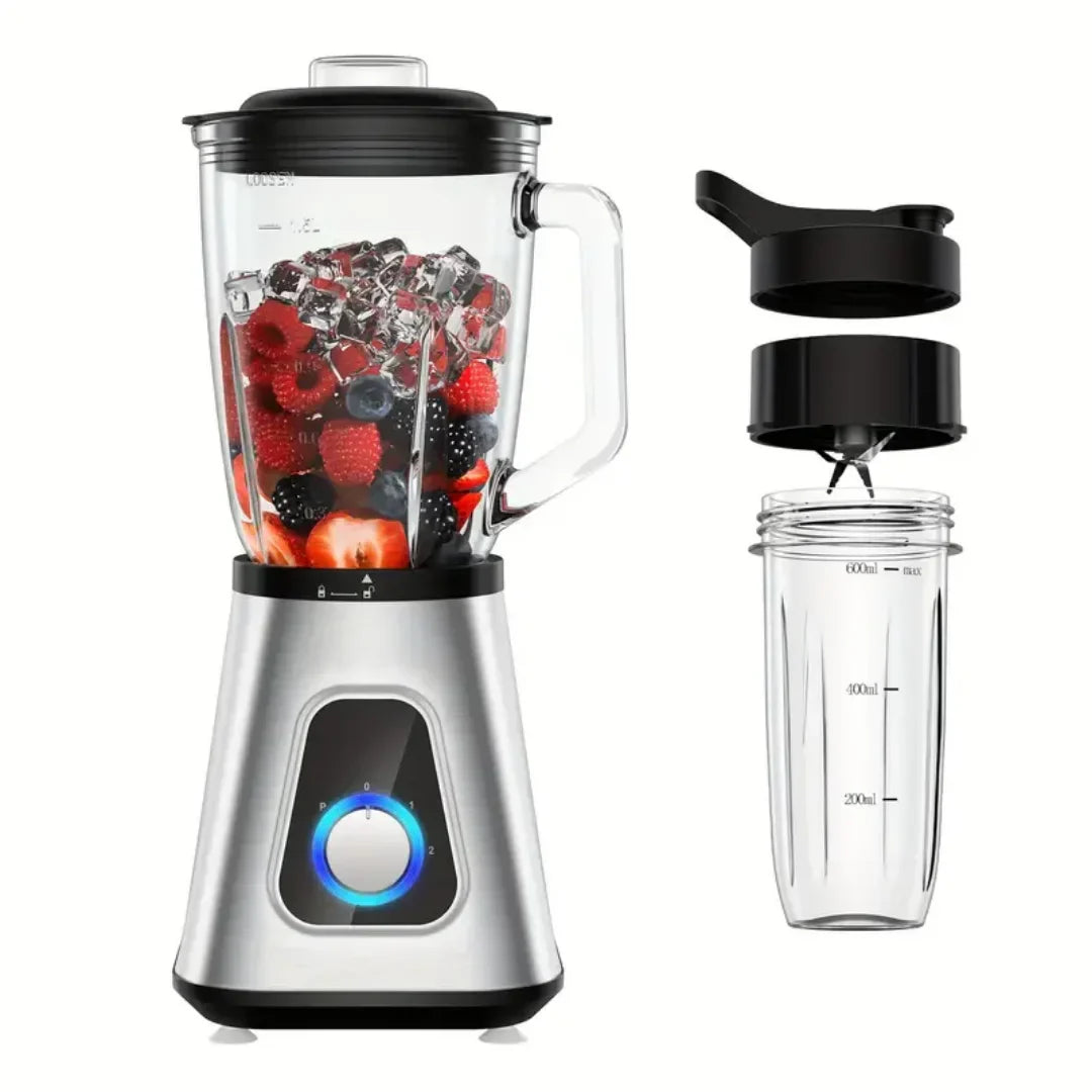 [Leve 2 Pague 1] Liquidificador Multiuso Lumax Com Jarra de Vidro + BRINDE: Porta Tempero Vertical 16 Potes